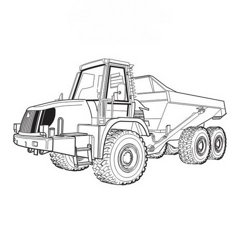 JCB 722 Articulated Dump Truck Service Manual - 9803/7170-05