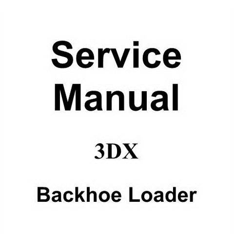 JCB 3DX Backhoe Loader Service Manual - 550/42426