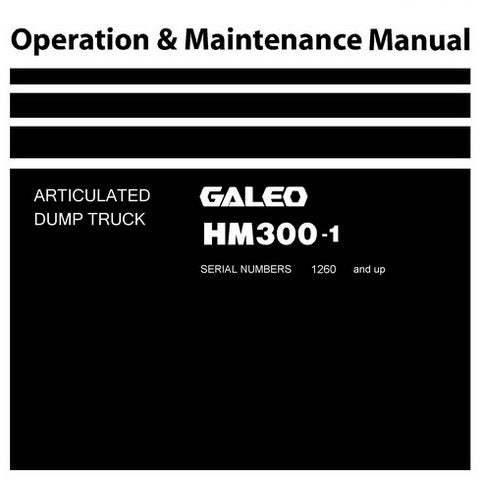 Komatsu HM300-1 Articulated Dump Truck Operation & Maintenance Manual (1260 and up) - TEN00044-03