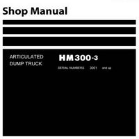 Komatsu HM300-3 Dump Truck Shop Manual (3001 and up) - SEN05629-01