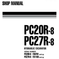 Komatsu PC20R-8, PC27R-8 Hydraulic Excavator Shop Manual - WEBM000201