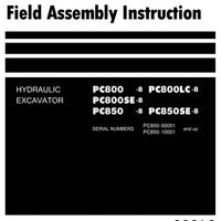 Komatsu PC800-8, PC800LC-8, PC800SE-8, PC850-8, PC850SE-8 Hydraulic Excavator Field Assembly Instruction - GEN00048-06