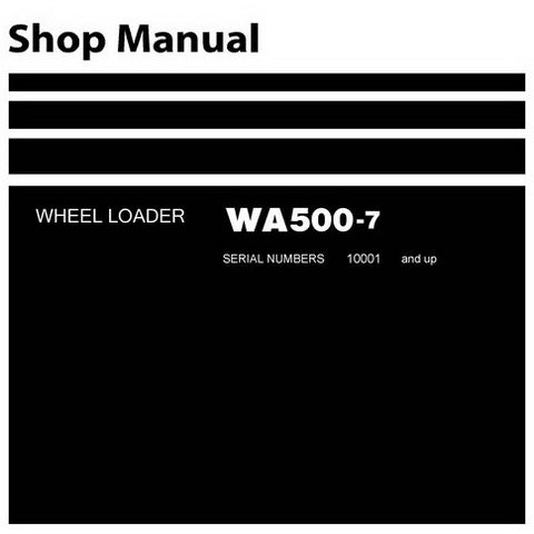Komatsu WA500-7 Wheel Loader Shop Manual (10001 and up) - SEN05693-03