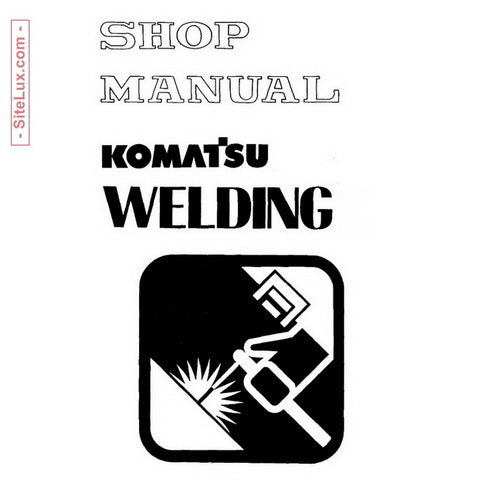Komatsu Welding Shop Manual - SEBF14001